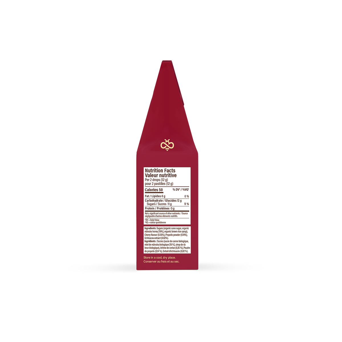 Organic Mānuka Honey Drops - Cherry