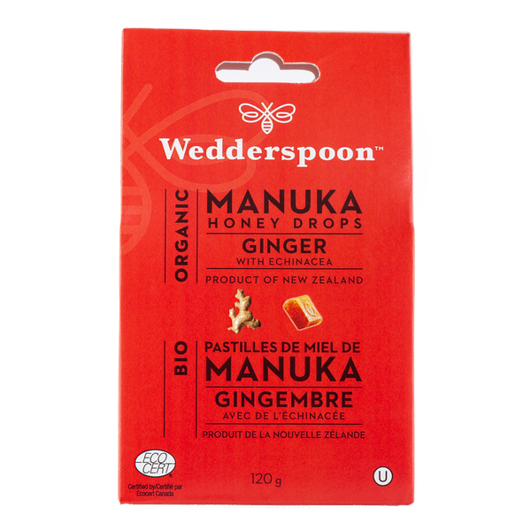 Organic Manuka Honey Drops - Ginger
