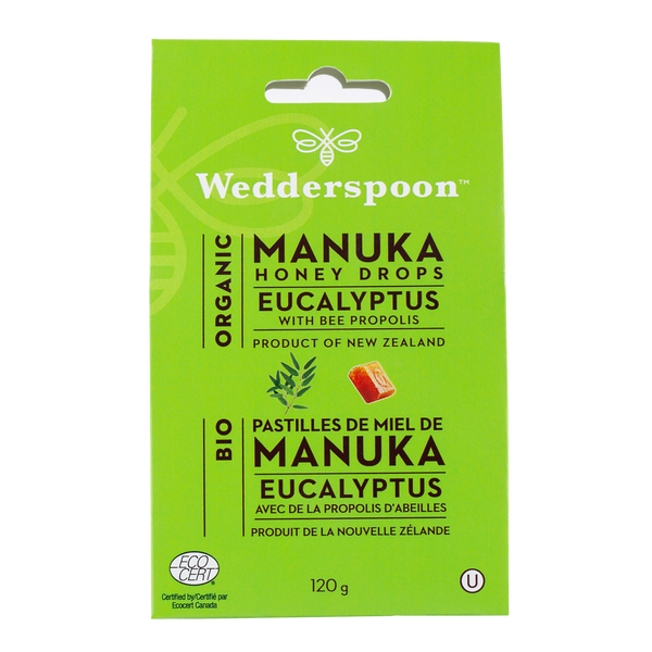 Organic Manuka Honey Drops - Eucalyptus