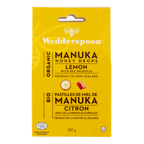Organic Manuka Honey Drops - Lemon
