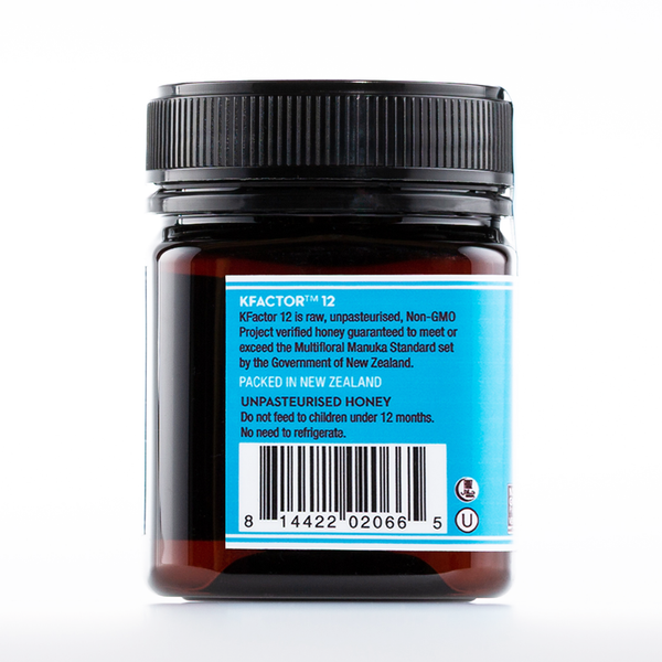 Raw Multifloral Manuka Honey KFactor 12, 250g/8.8oz