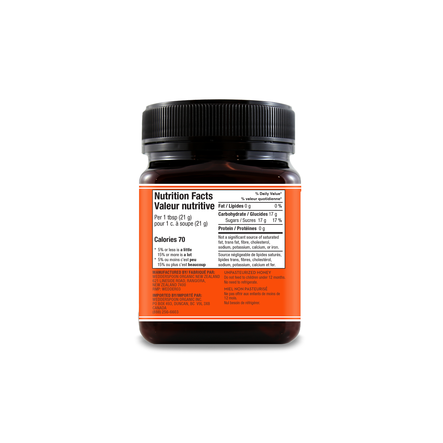 Miel de Manuka Monofloral Brut KFactor 16, 1kg