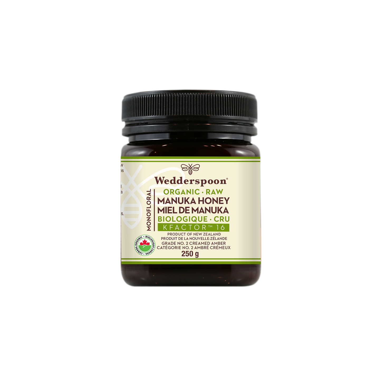 Miel de Manuka Monofloral Bio Cru, 250g/8.8oz