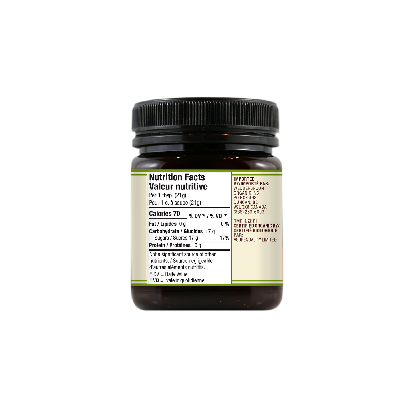 Miel de Manuka Monofloral Bio Cru, 250g/8.8oz