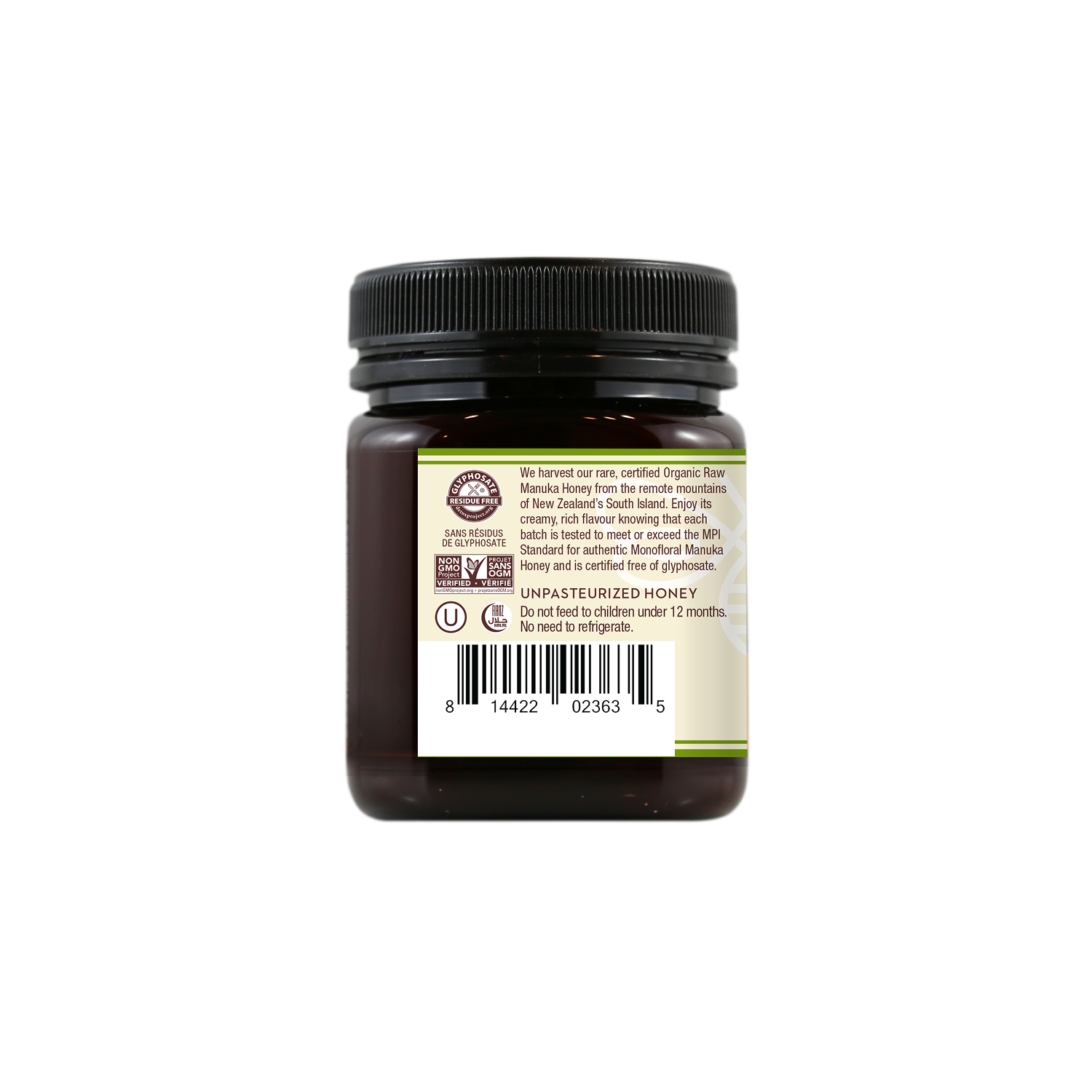 Miel de Manuka Monofloral Bio Cru, 250g/8.8oz
