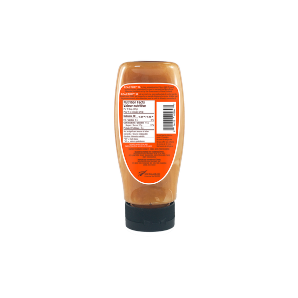 Raw Monofloral Manuka Honey KFactor 16, 340g Squeeze Bottle