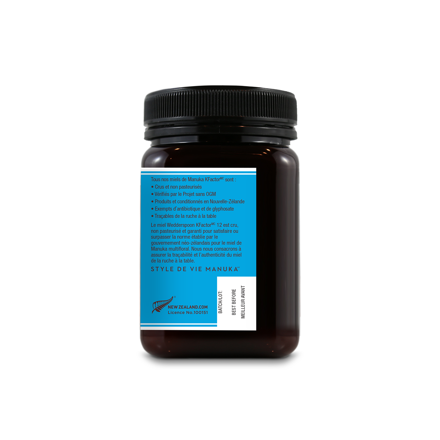 Raw Multifloral Manuka Honey KFactor 12, 500g/17.6oz