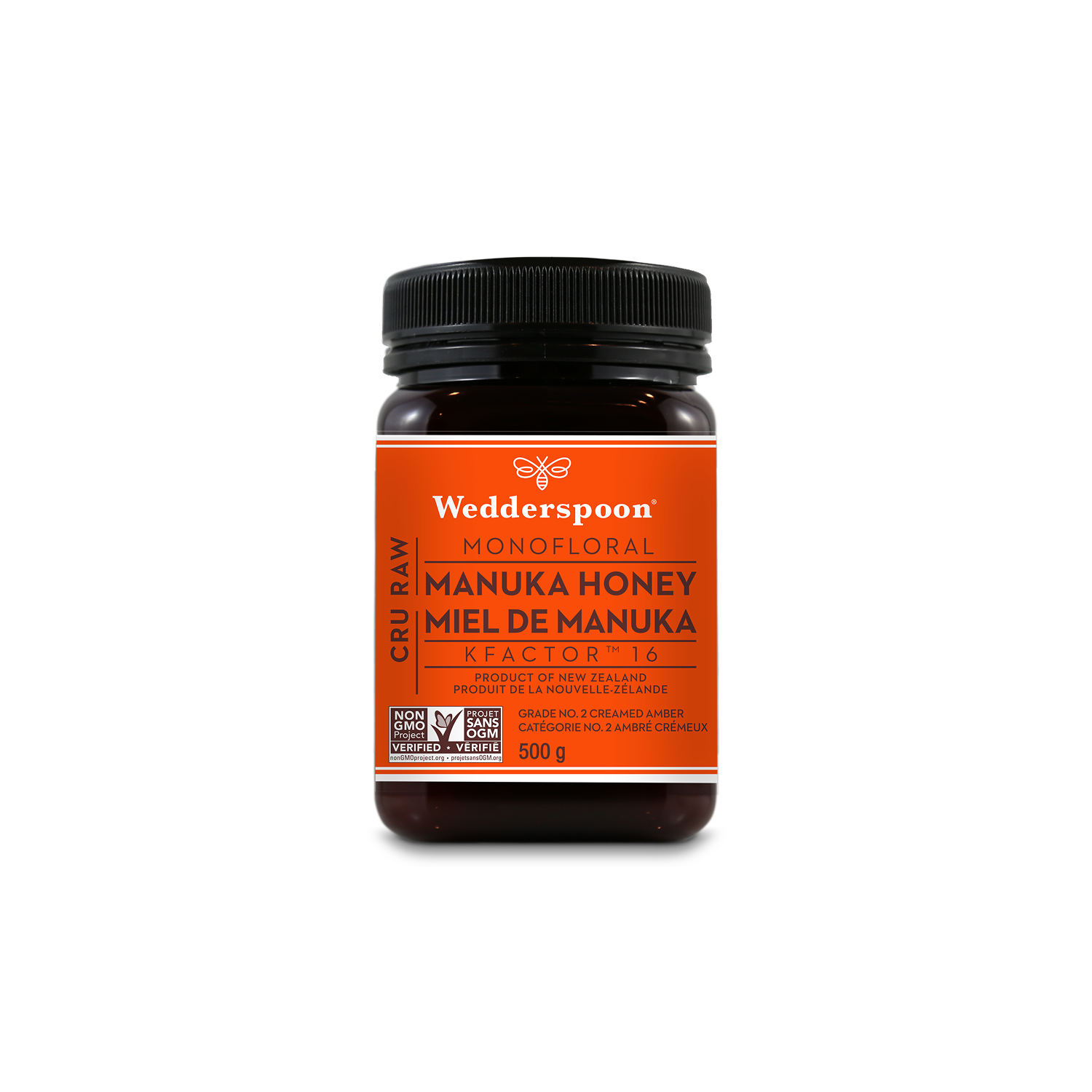 Raw Monofloral Manuka Honey KFactor 16, 500g/17.6oz