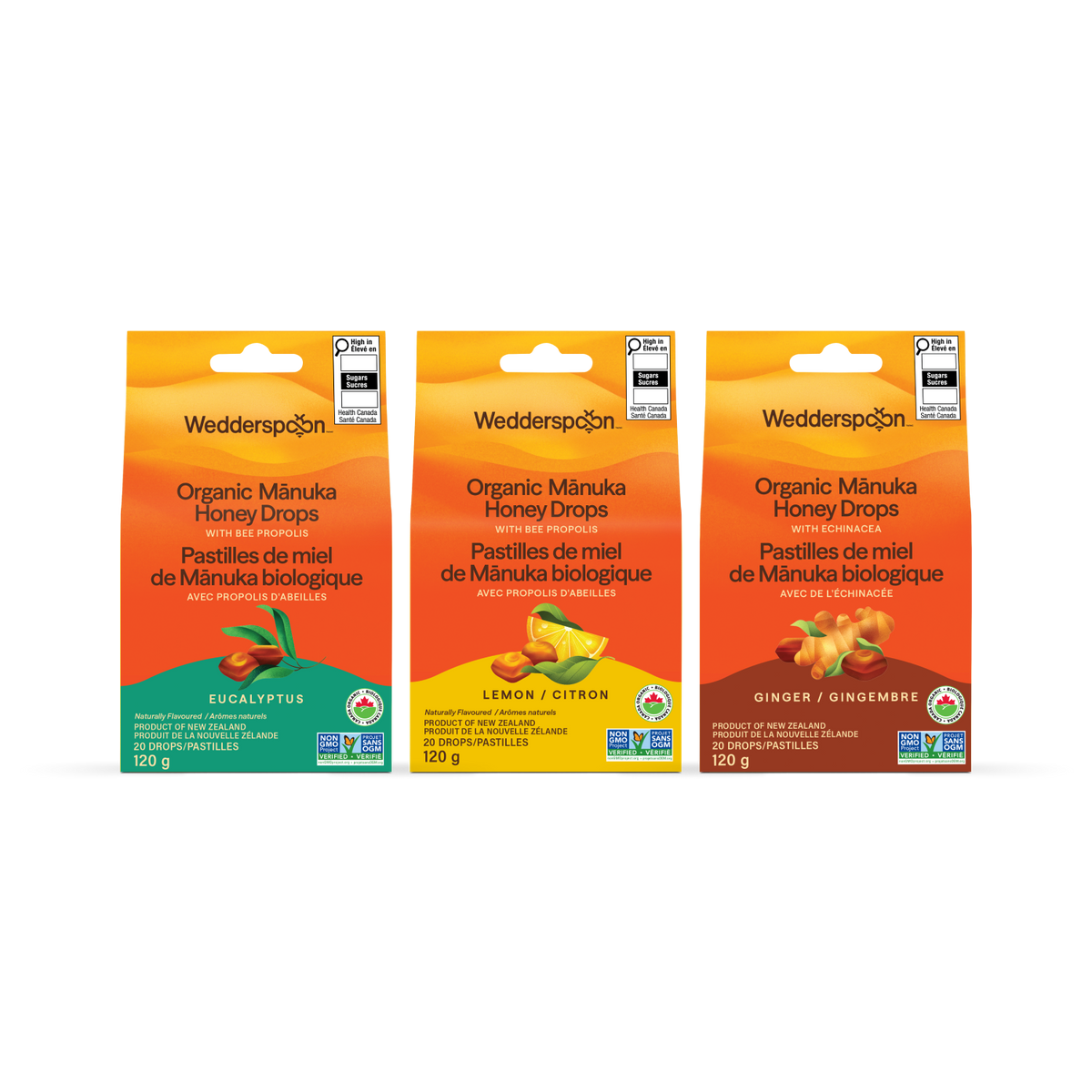 Certified Organic Mānuka Honey Drops Variety Pack Bundle
