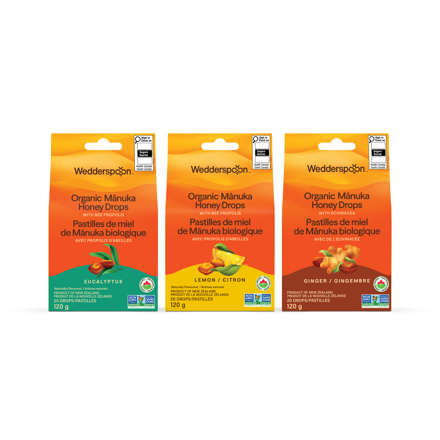 Certified Organic Mānuka Honey Drops Variety Pack Bundle
