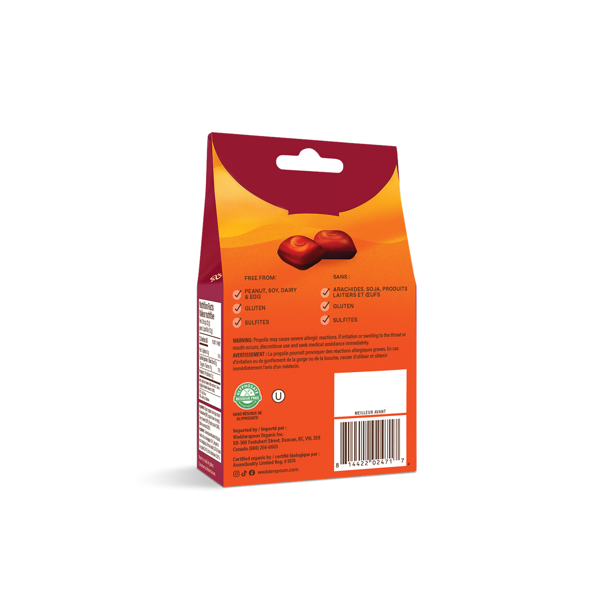 Organic Mānuka Honey Drops - Cherry