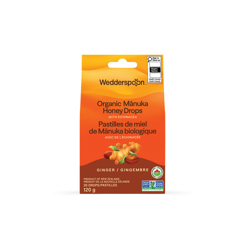 Organic Manuka Honey Drops - Ginger