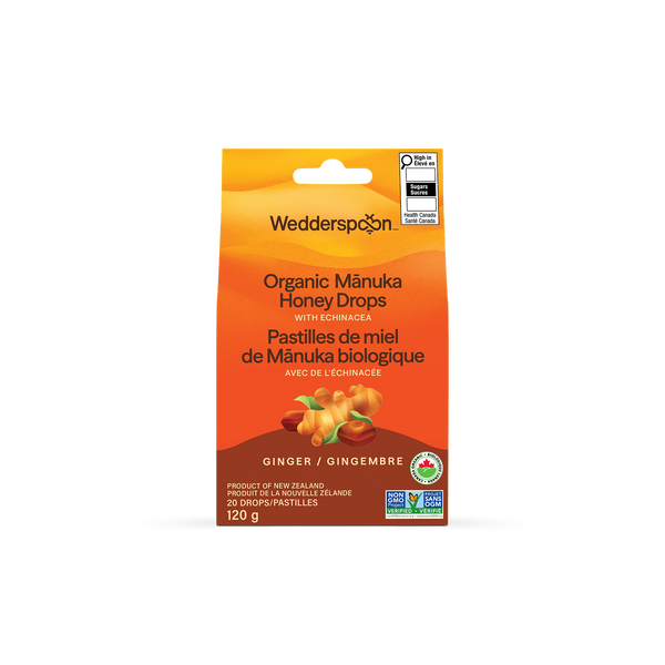 Organic Manuka Honey Drops - Ginger