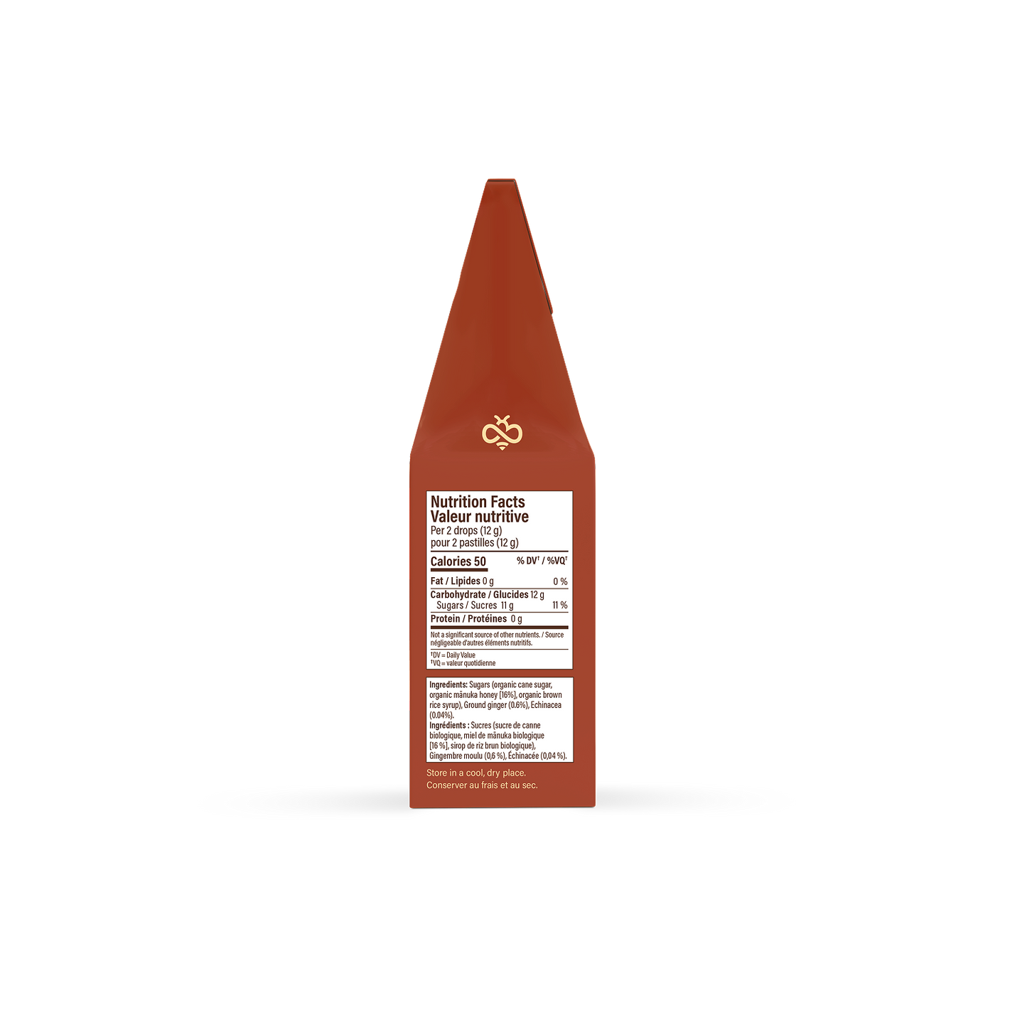 Organic Manuka Honey Drops - Ginger