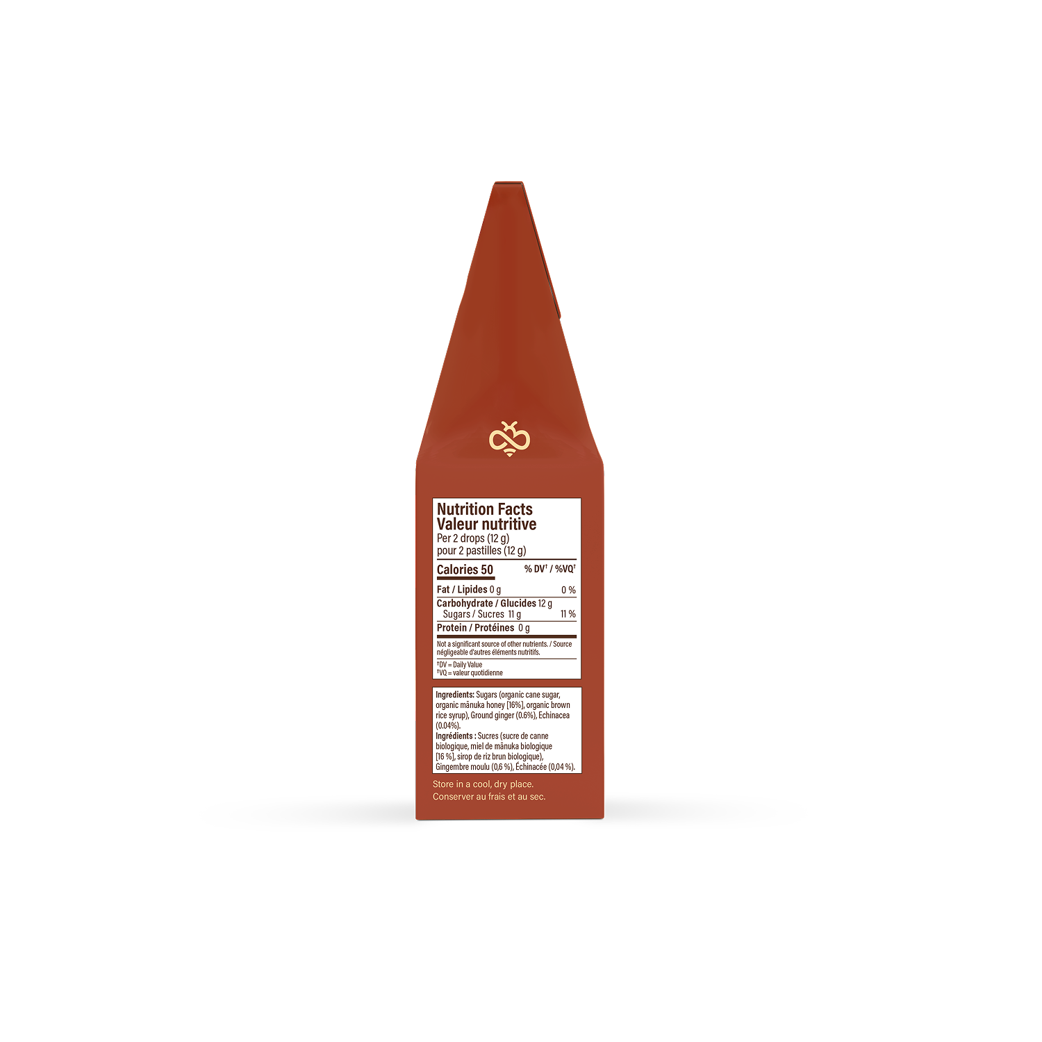 Organic Manuka Honey Drops - Ginger