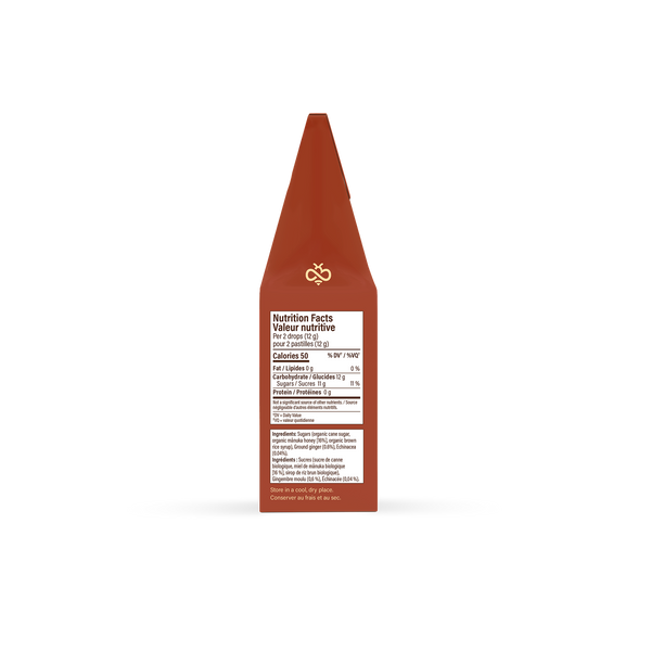 Organic Manuka Honey Drops - Ginger