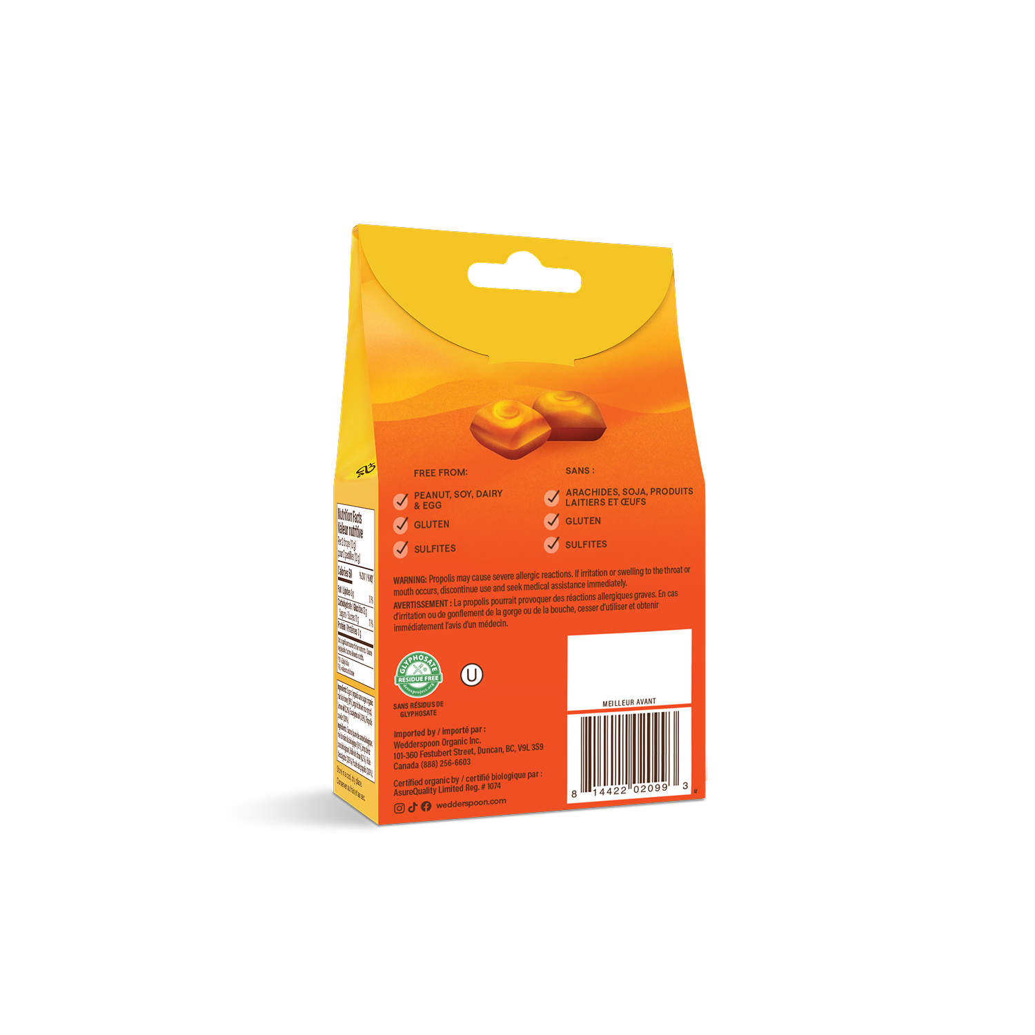 Organic Manuka Honey Drops - Lemon