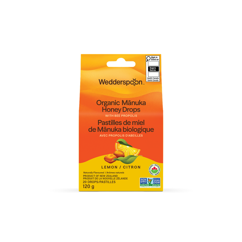Organic Manuka Honey Drops - Lemon