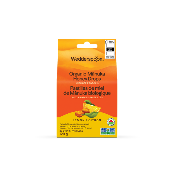 Organic Manuka Honey Drops - Lemon