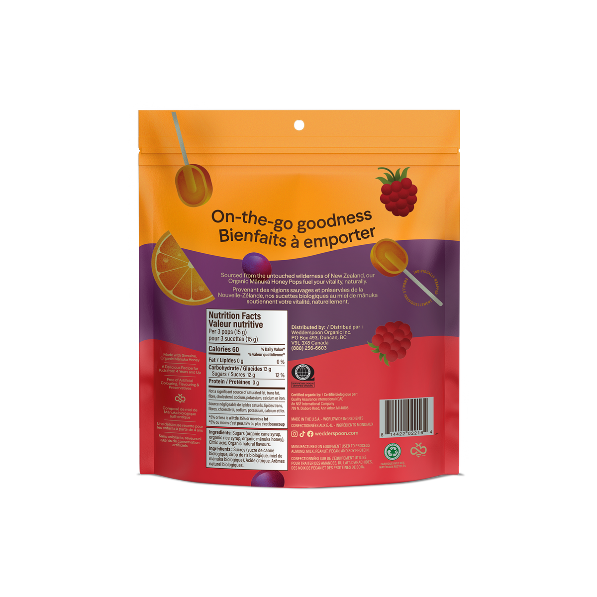 Organic Manuka Honey Pops - Variety