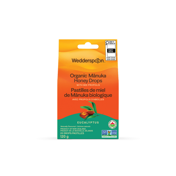 Organic Manuka Honey Drops - Eucalyptus – Wedderspoon Canada EN