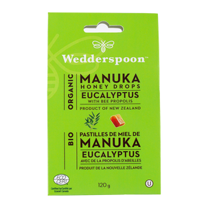 Organic Manuka Honey Drops - Eucalyptus